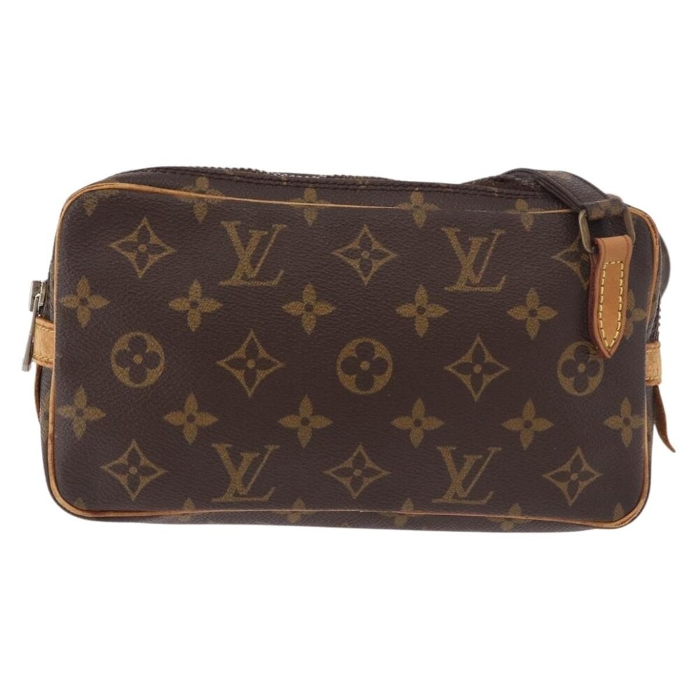 Louis Vuitton Monogram Marly Bandouliere Shoulder Bag Brown